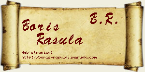Boris Rašula vizit kartica
